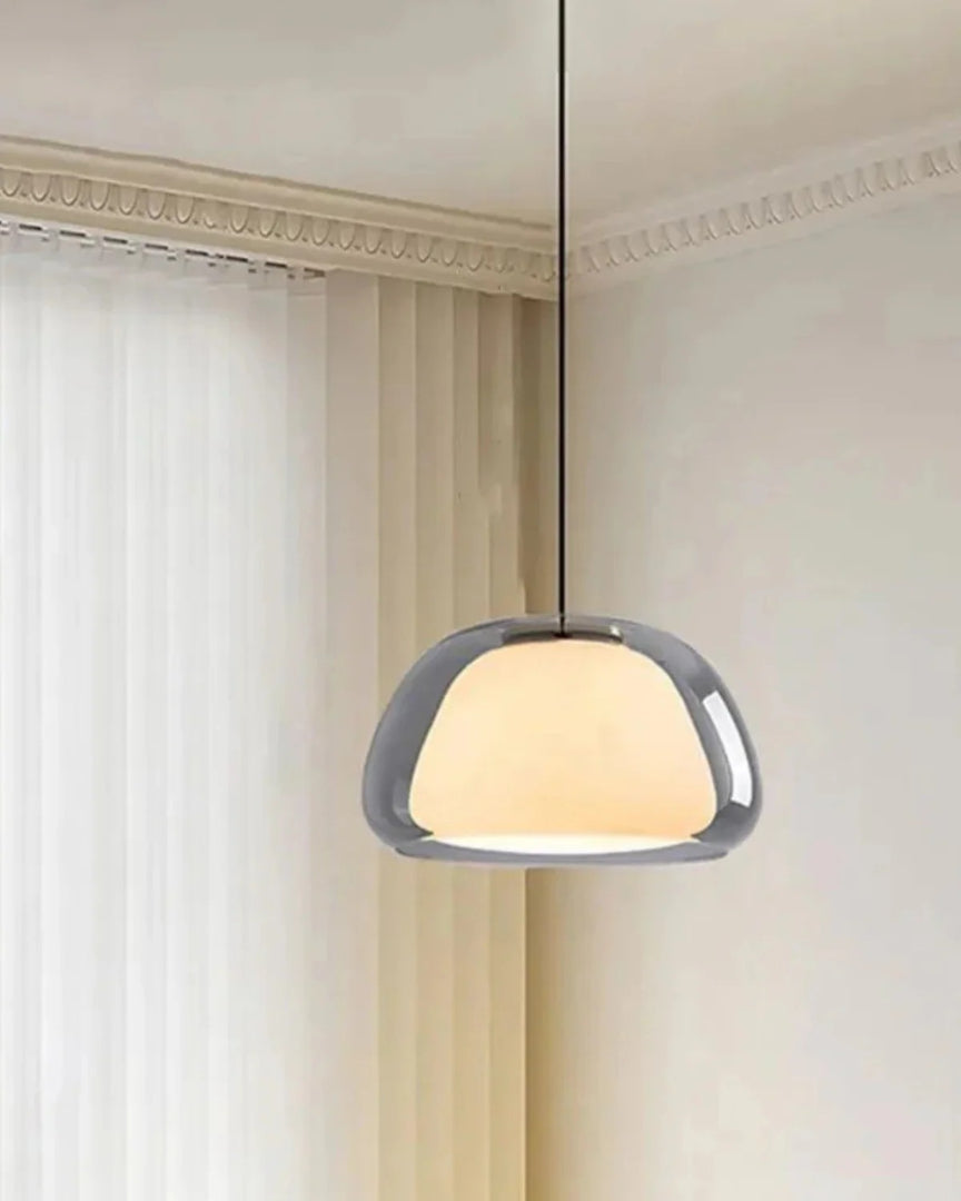 Minimalistische glazen hanglamp