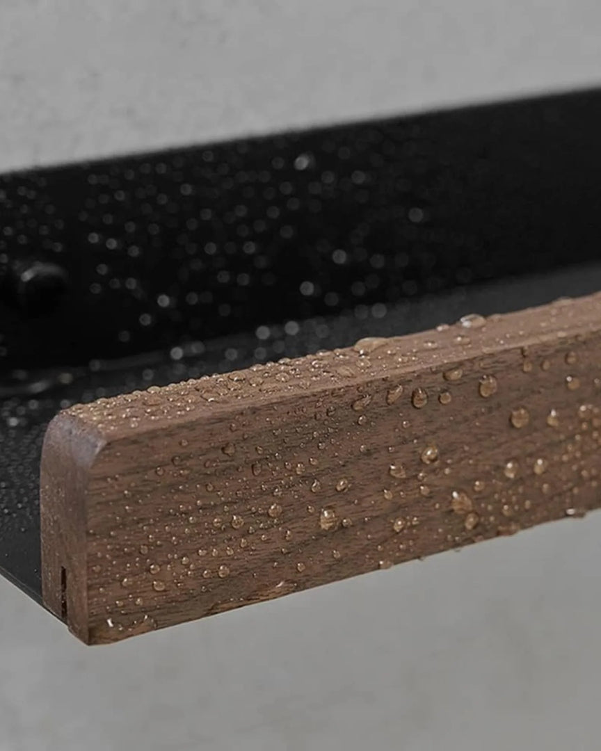 Minimalistische houten wandplank