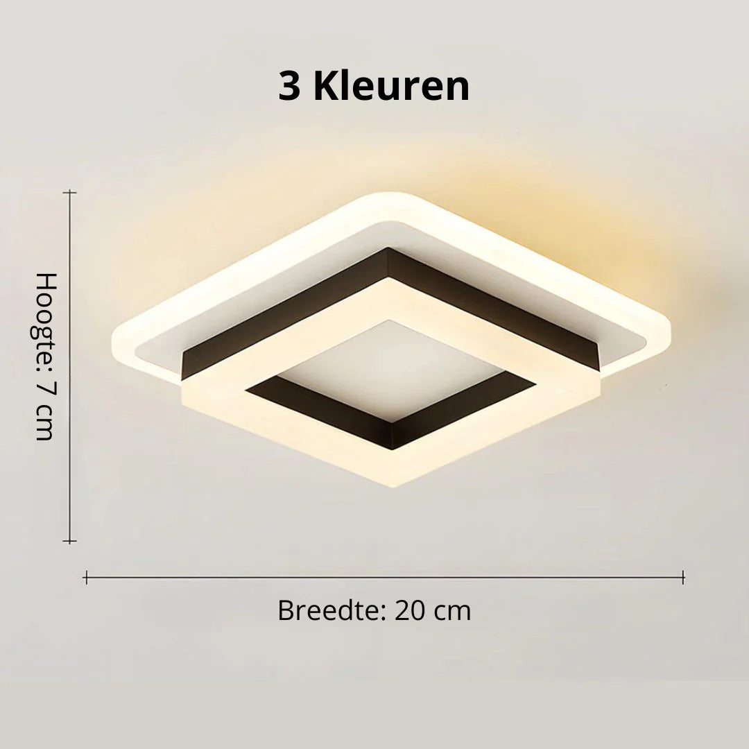 Hedendaagse Vierkante LED Plafondlamp