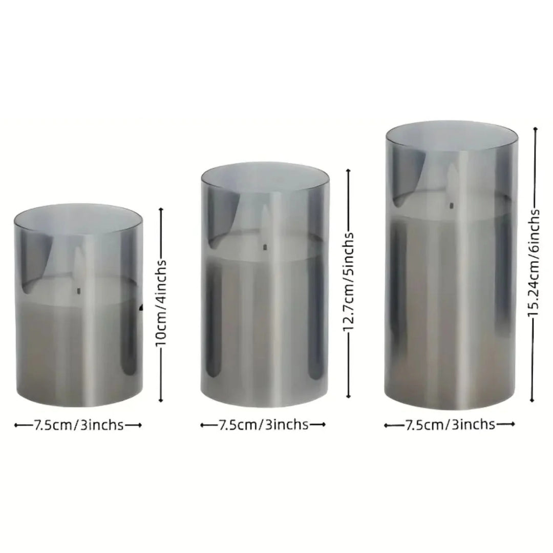 Binnen LED glazen kaarsen