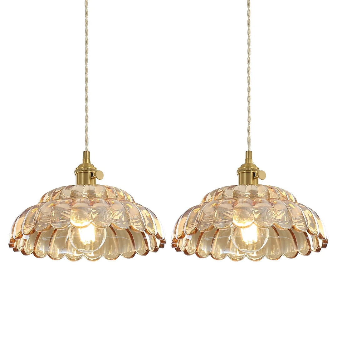 Bloemen Glazen Hanglamp