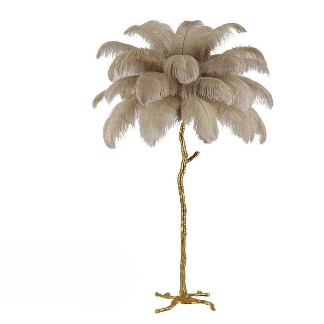 Moderne Vloerlamp met Veren