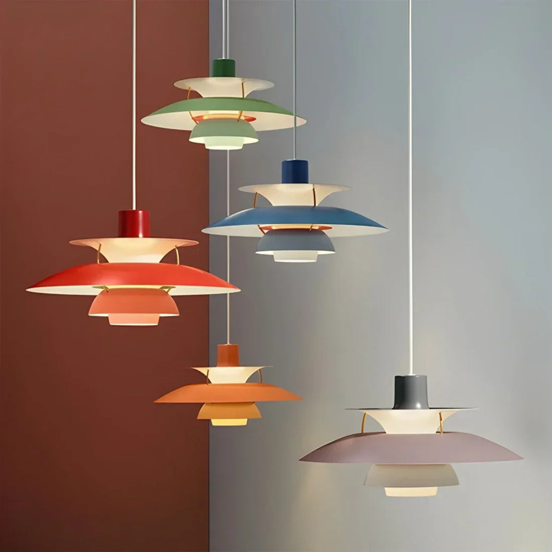 Hedendaagse Gelaagde Metalen Hanglamp