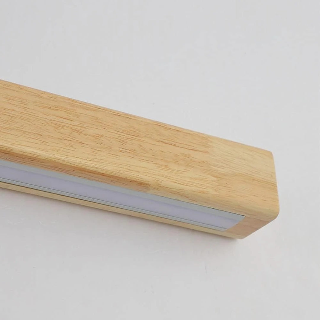 Minimalistische Houten Lineaire Wandlamp