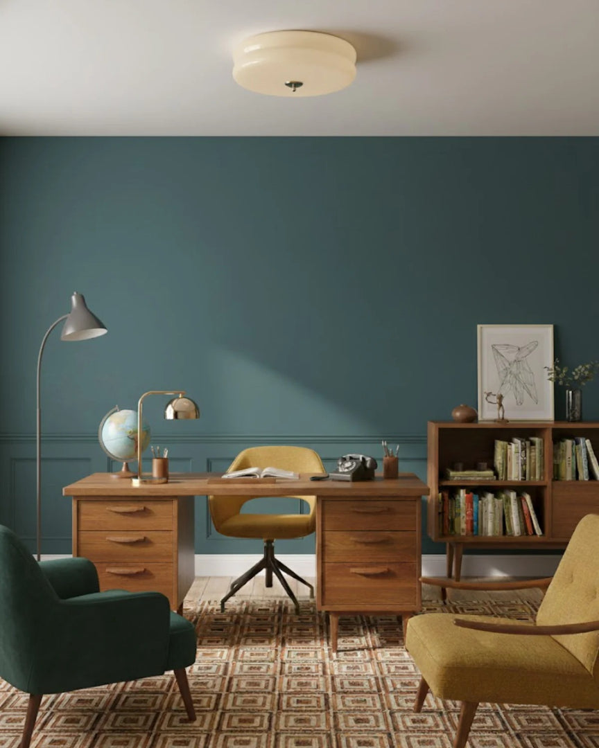 Vintage glazen plafondlamp