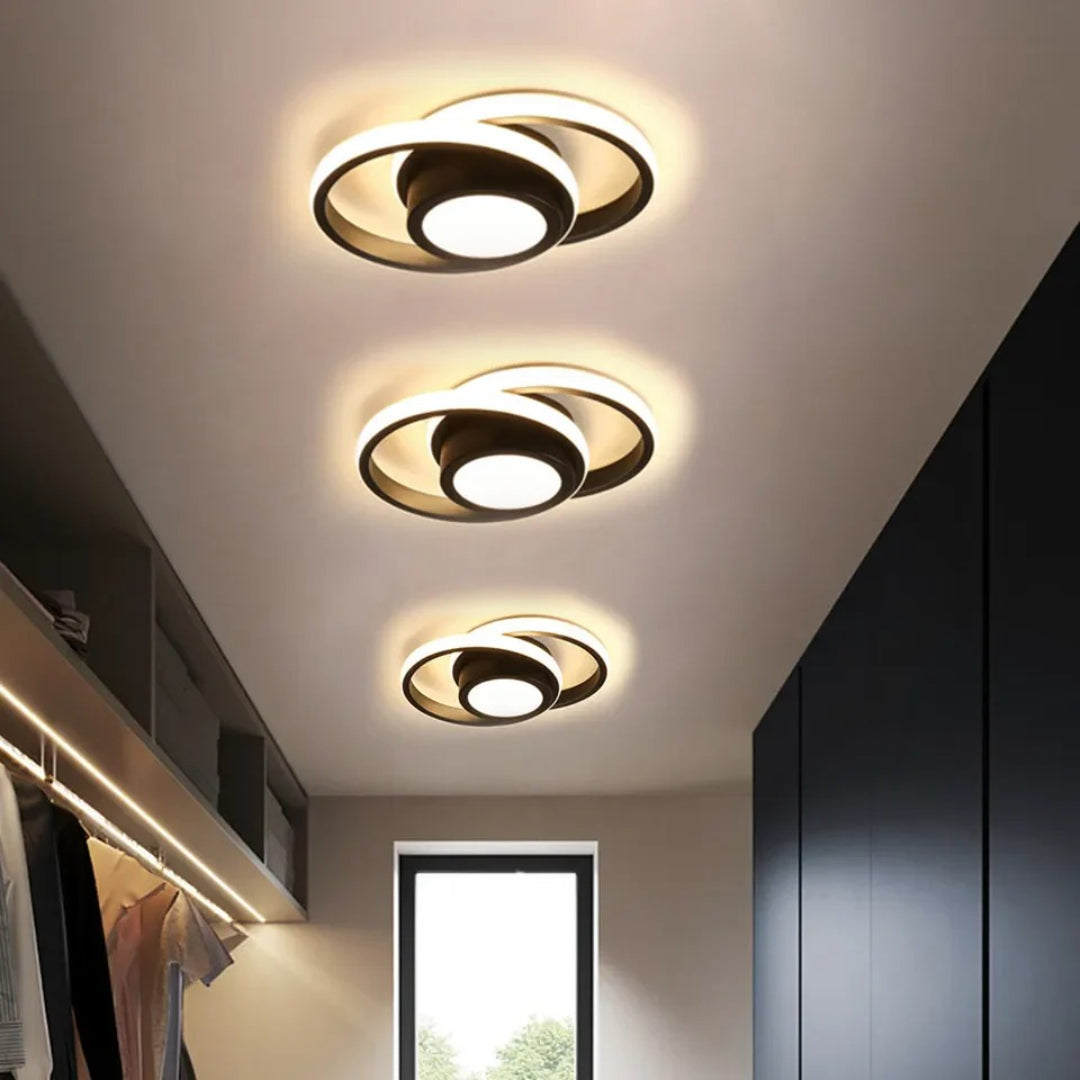 Hedendaagse Dubbele Ring Plafondlamp