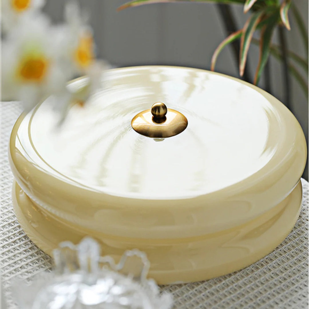 Art deco glazen plafondlamp