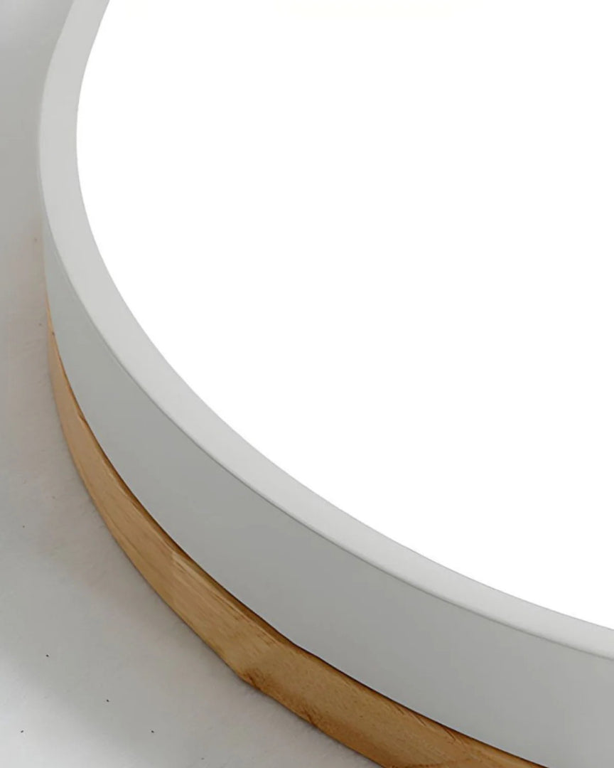 Scandinavische houten LED plafondlamp