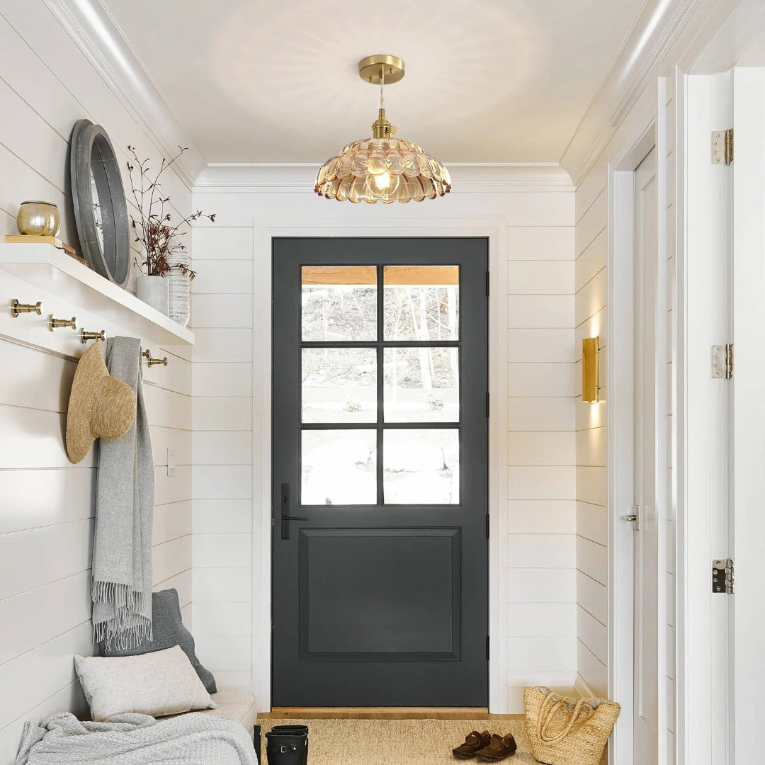 Bloemen Glazen Hanglamp