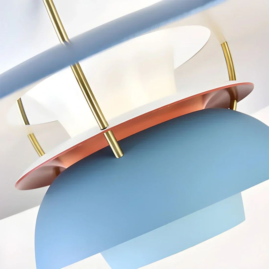 Hedendaagse Gelaagde Metalen Hanglamp