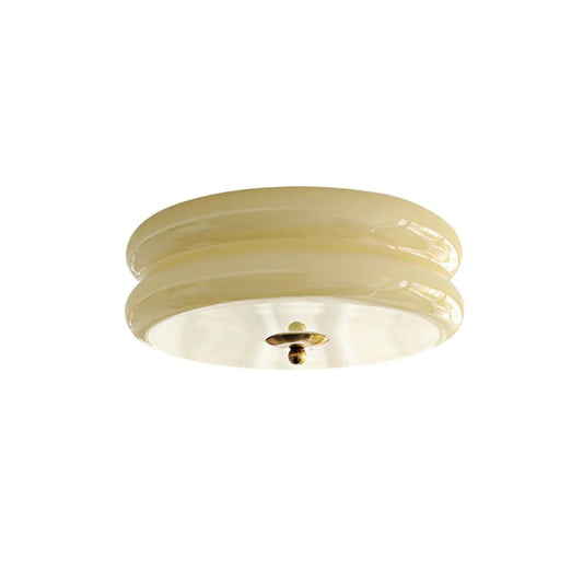 Art deco glazen plafondlamp