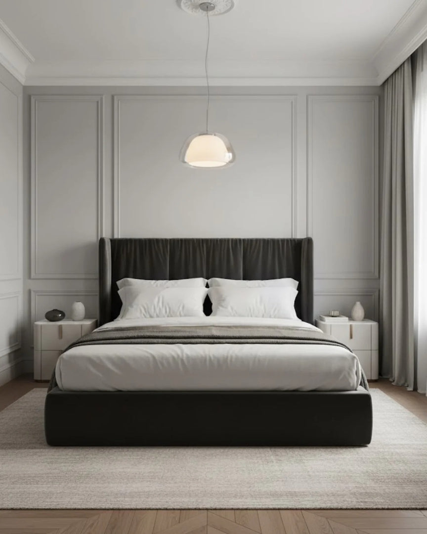 Minimalistische glazen hanglamp