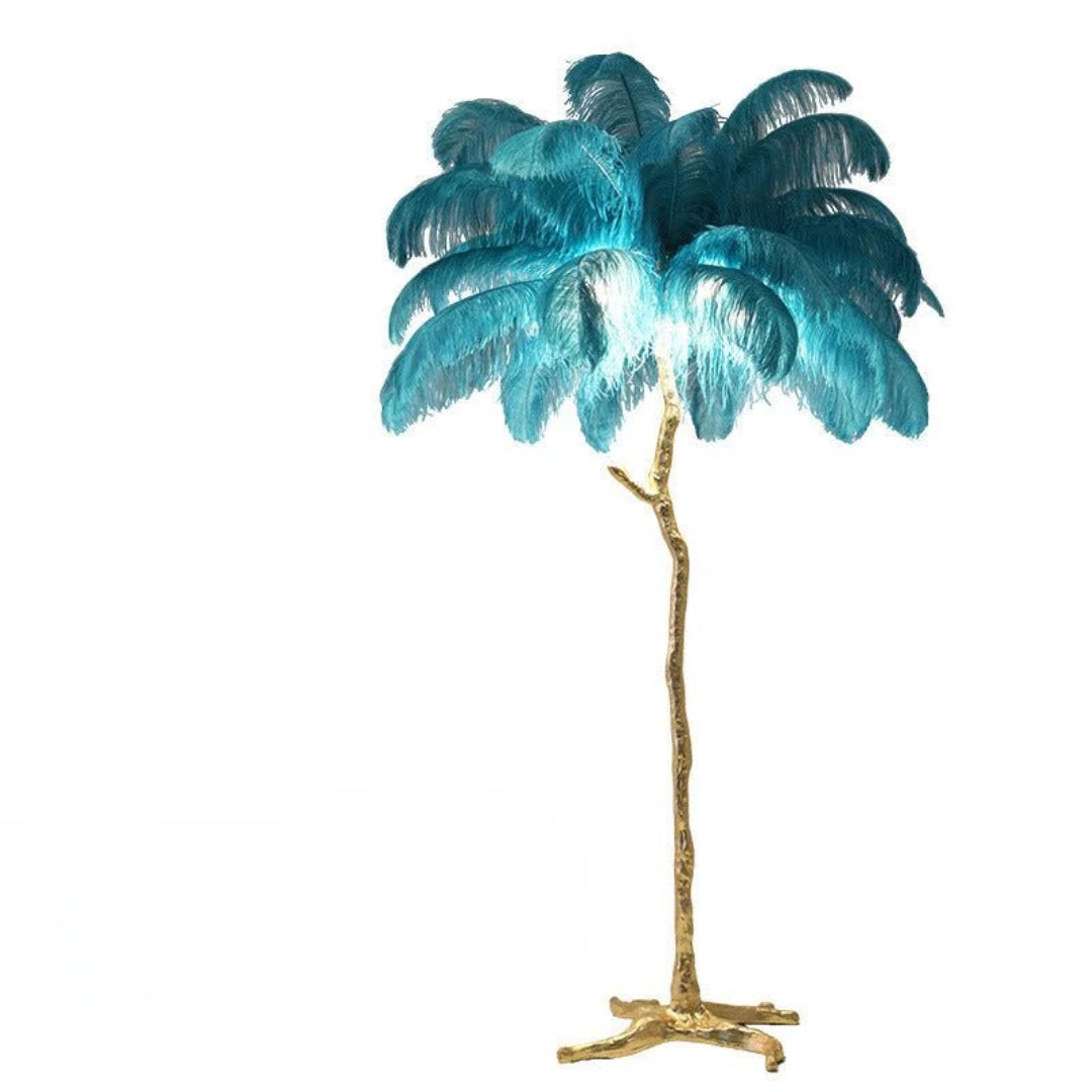 Moderne Vloerlamp met Veren