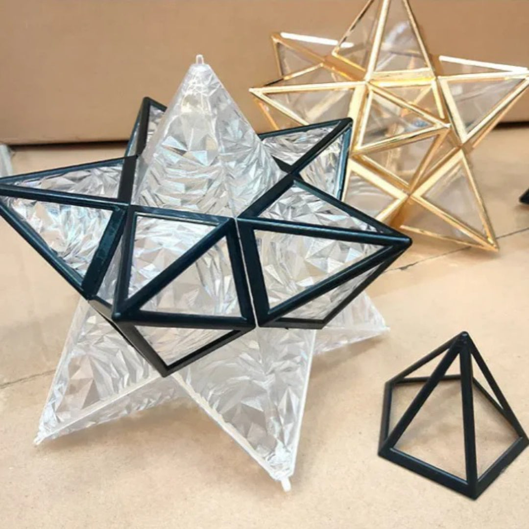 Stervormige metalen plafondlamp