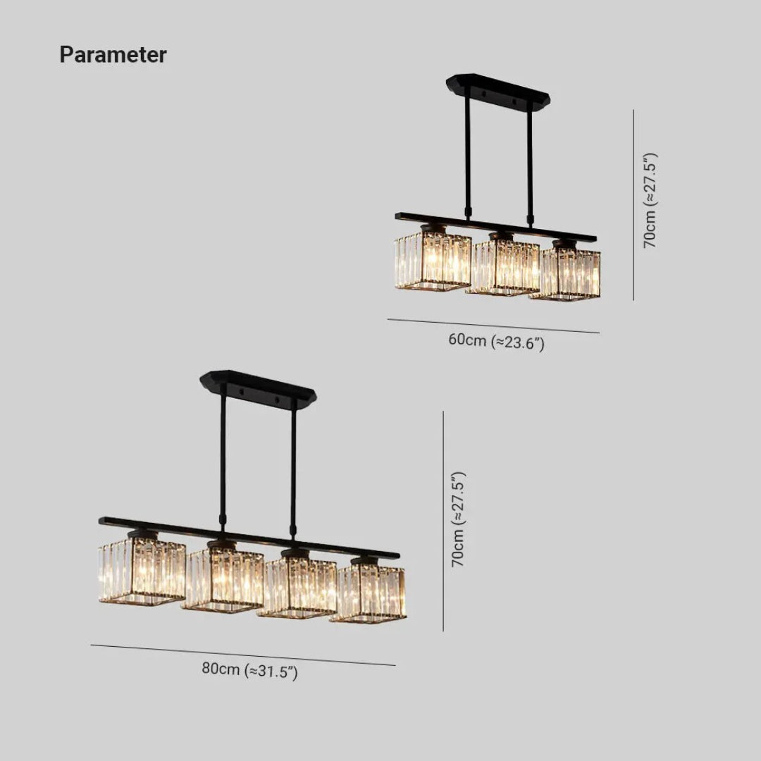 Kristallen Lineaire Hanglamp