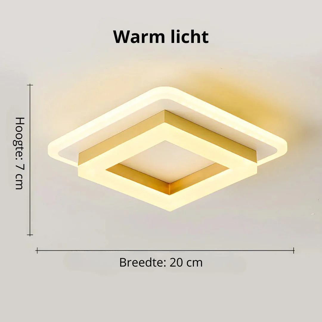 Hedendaagse Vierkante LED Plafondlamp