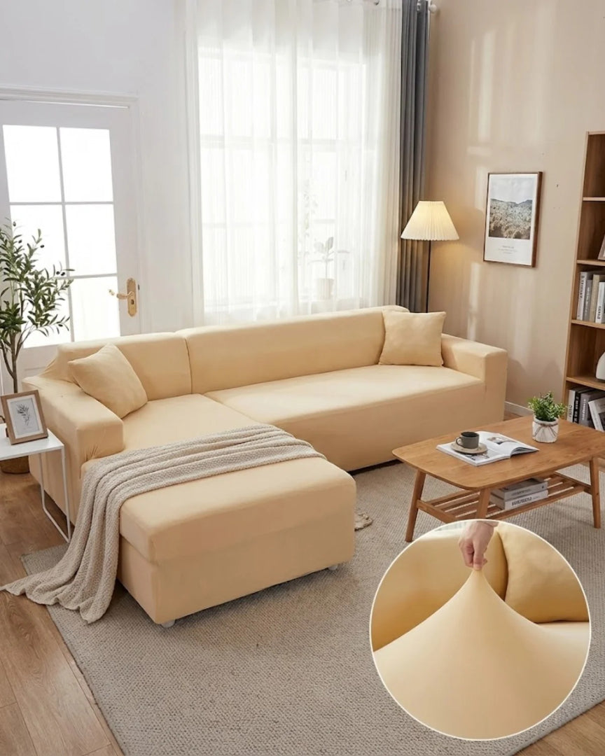 Minimalistische stretch stoffen bankhoes