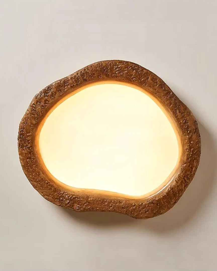 Rustieke houten LED plafondlamp
