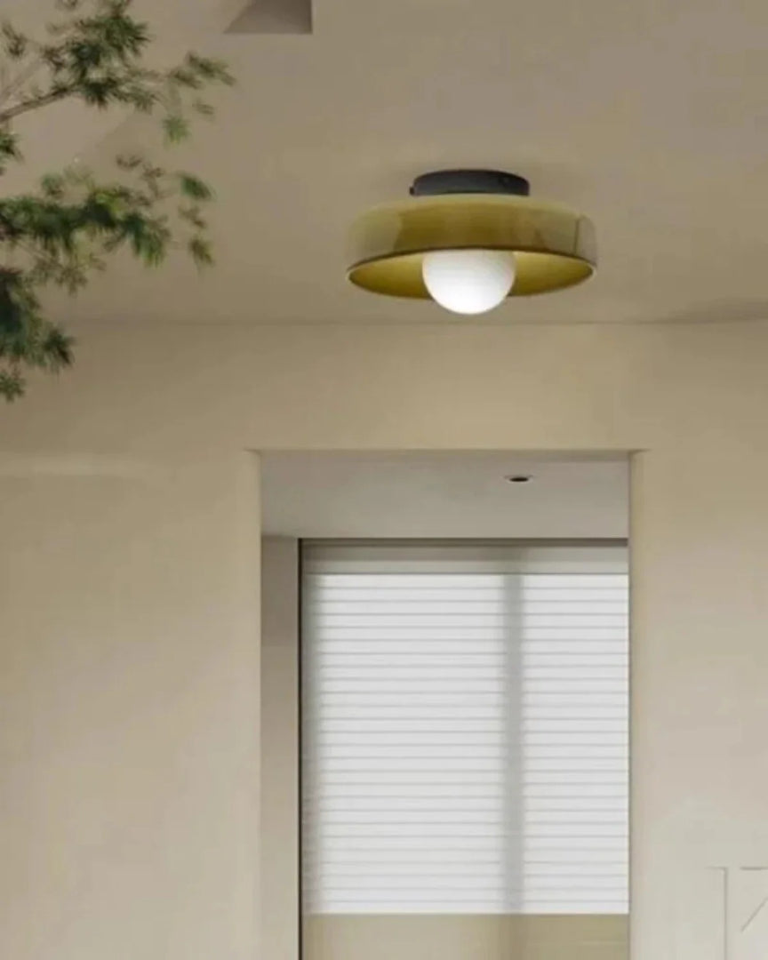 Minimalistische glazen wandlamp