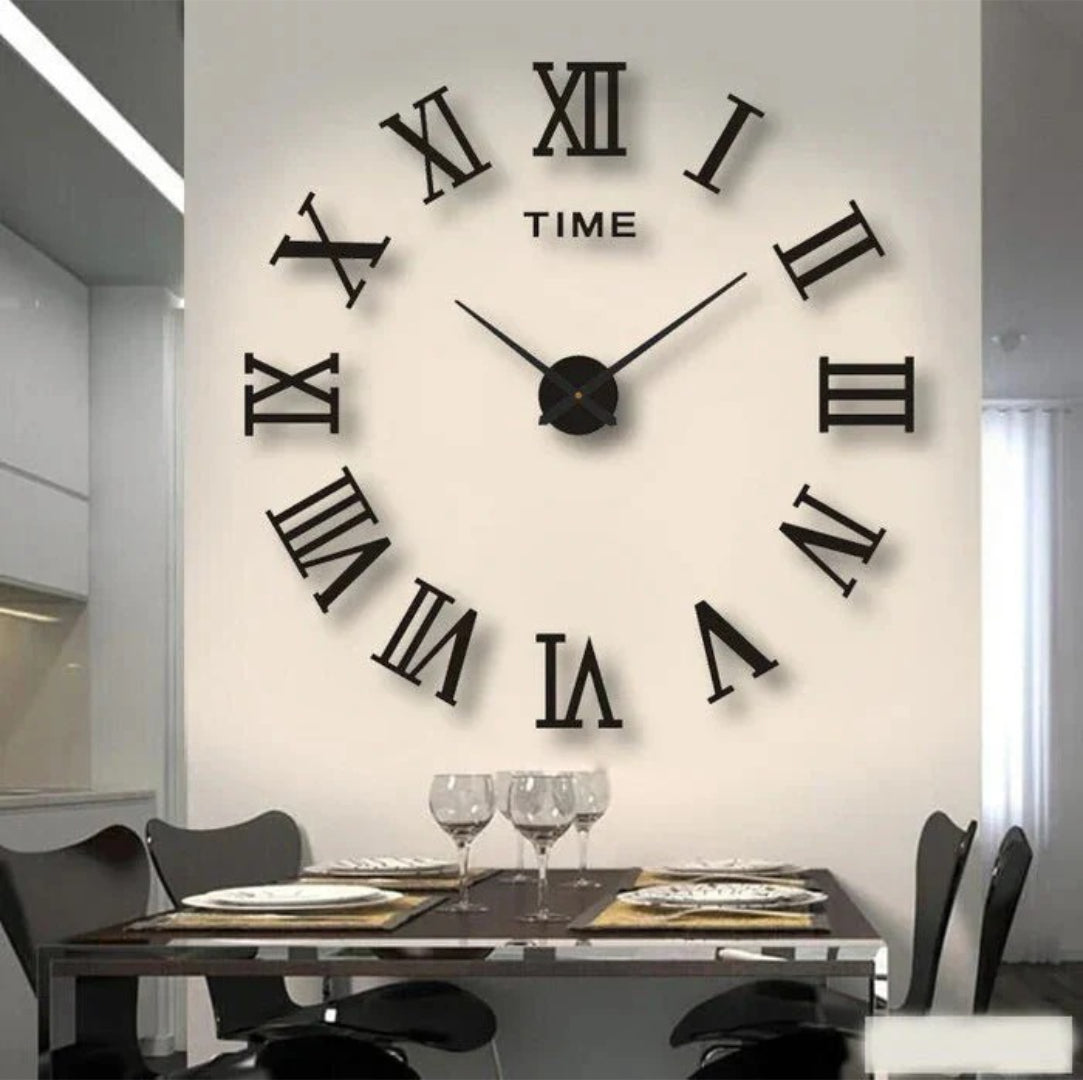 Moderne acryl wandklok