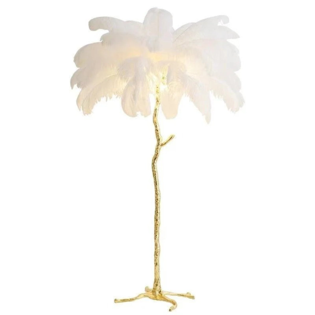 Moderne Vloerlamp met Veren