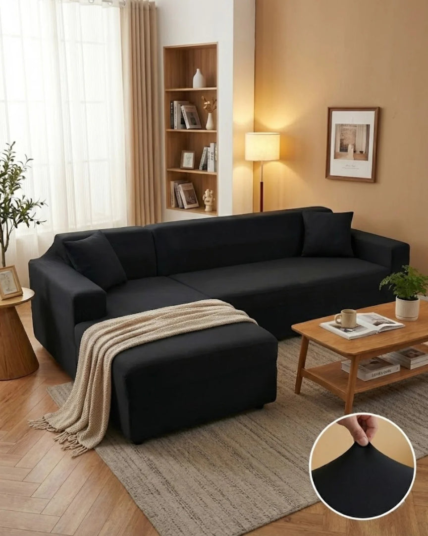 Minimalistische stretch stoffen bankhoes