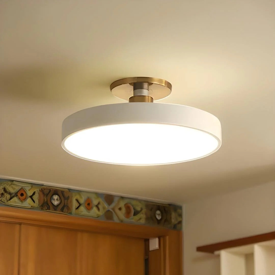 Ronde metalen LED-plafondlamp