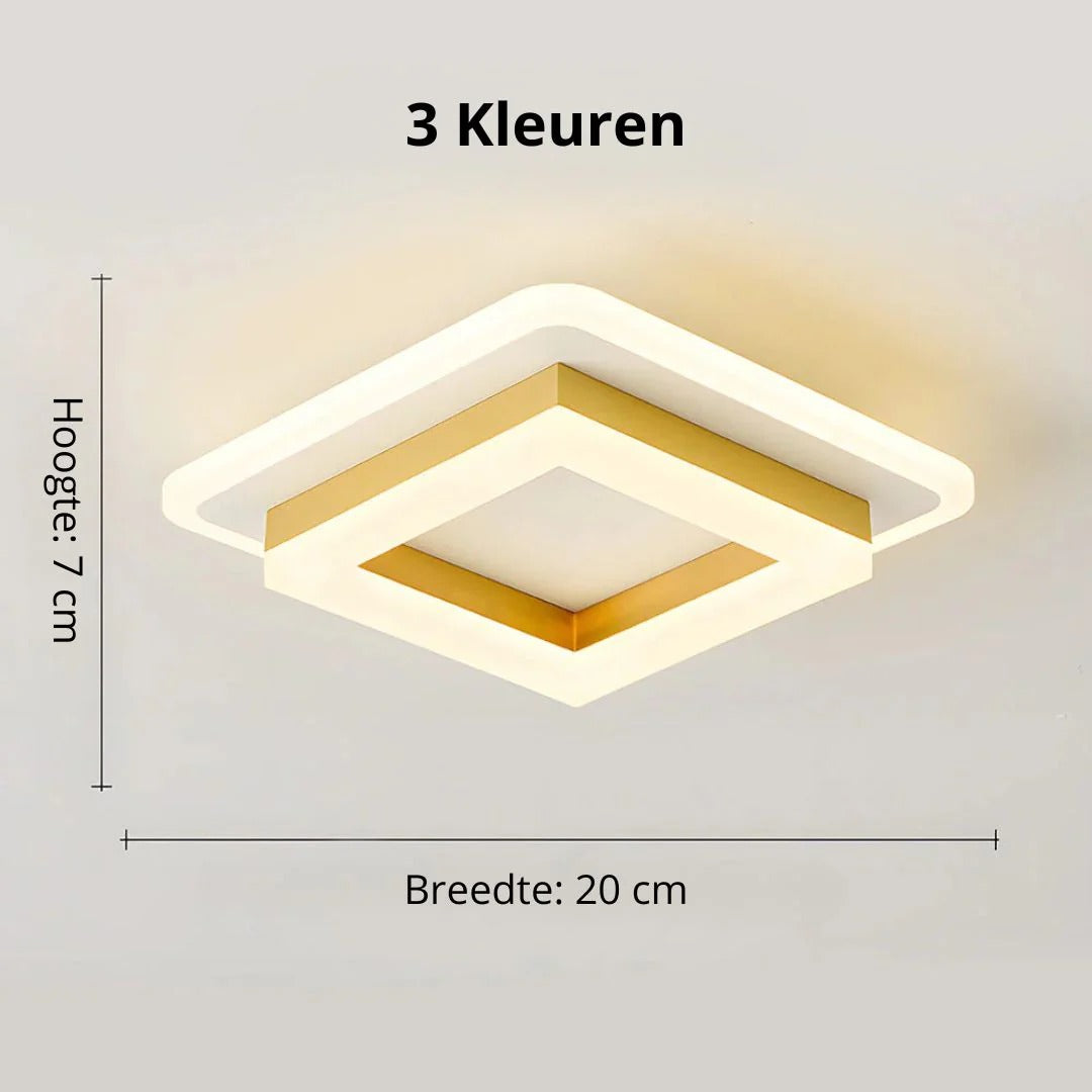 Hedendaagse Vierkante LED Plafondlamp
