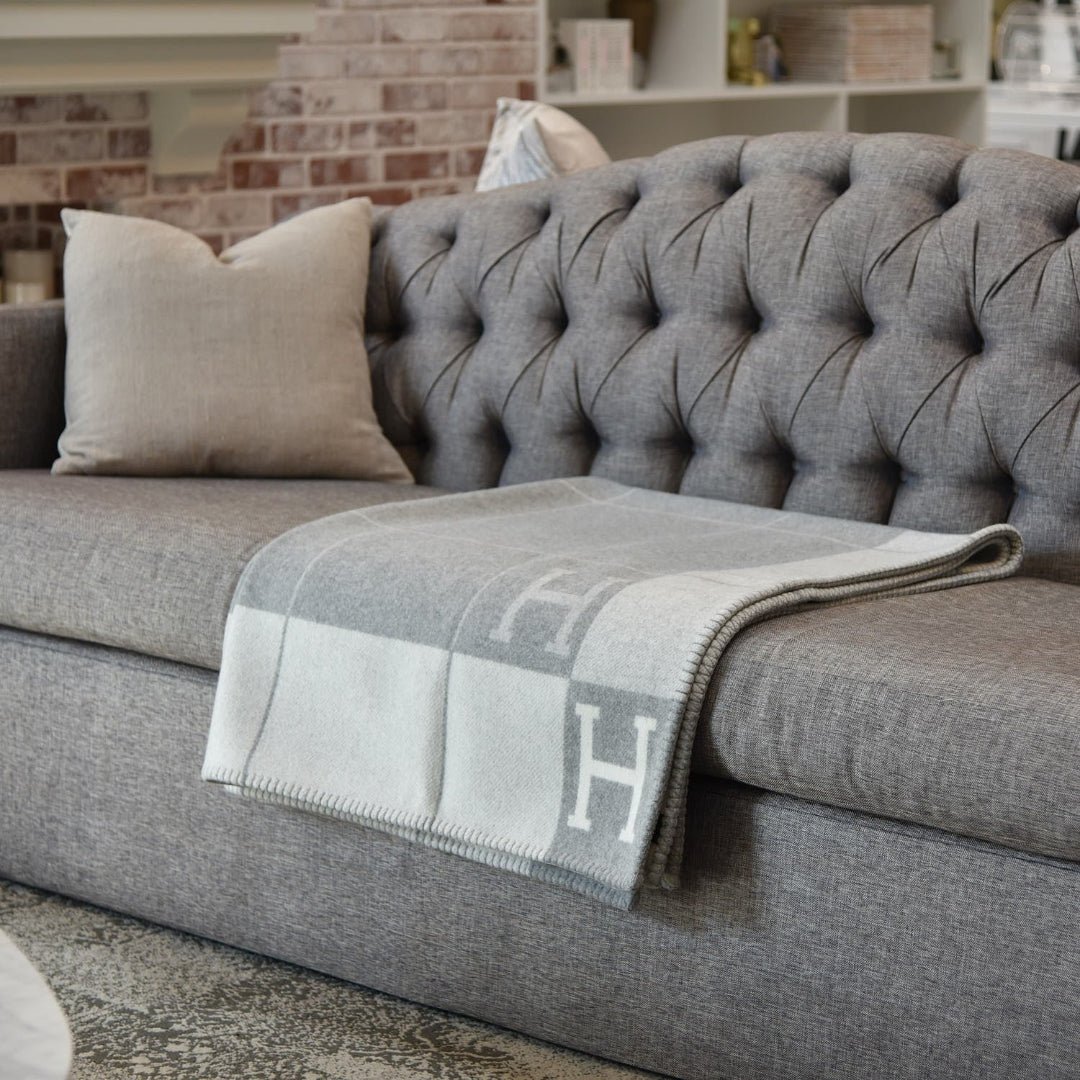 Geometrische luxe stoffen deken