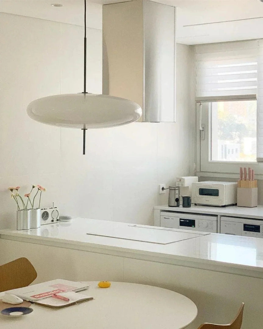 Minimalistische glazen hanglamp
