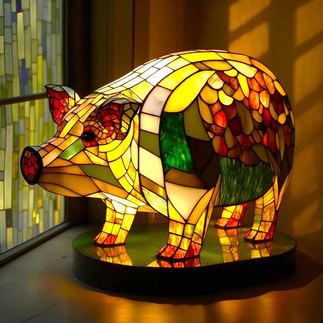 Artistieke glazen decoratieve tafellamp