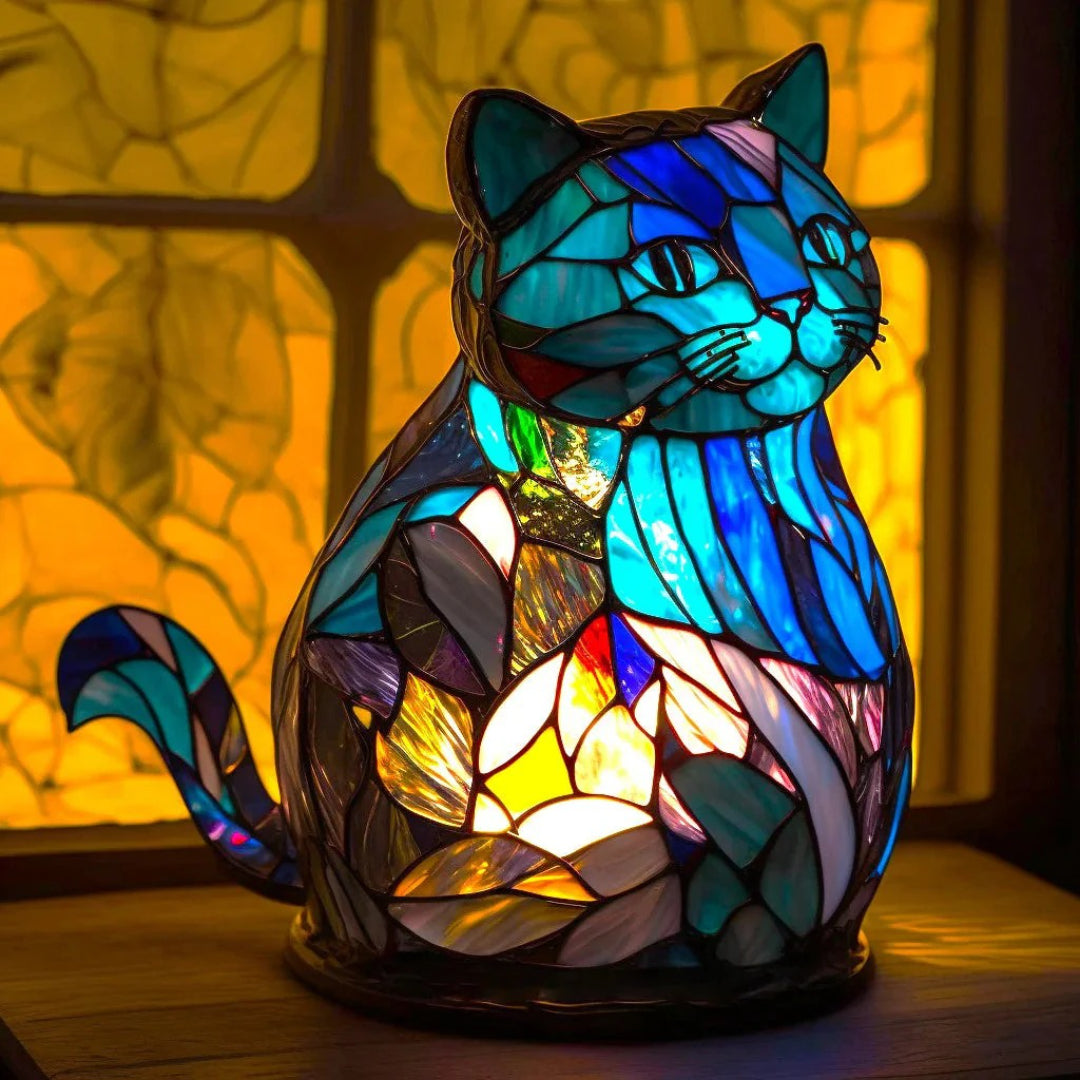 Artistieke glazen decoratieve tafellamp