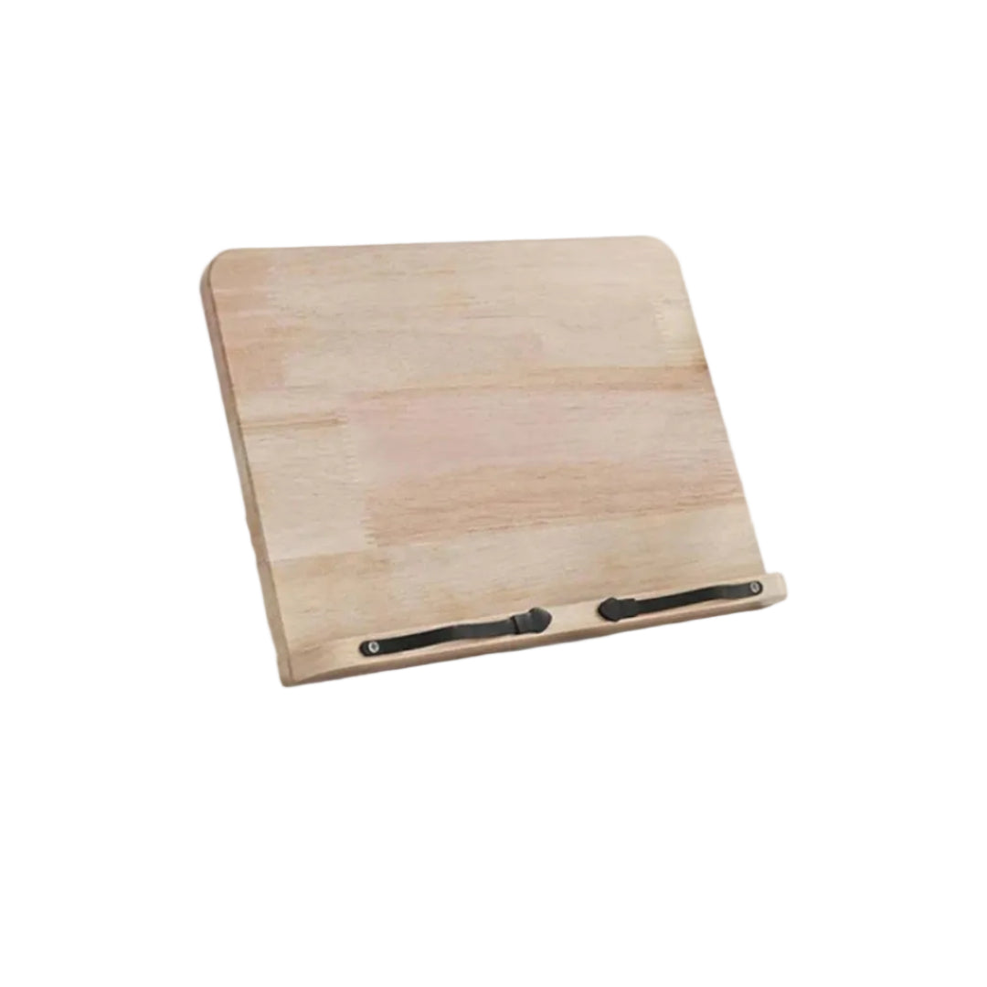 Verstelbare houten tabletstandaard