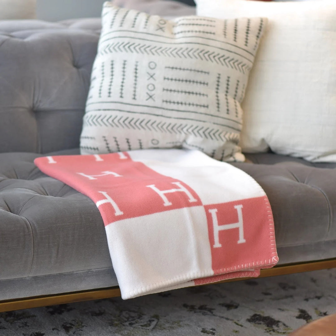 Geometrische luxe stoffen deken