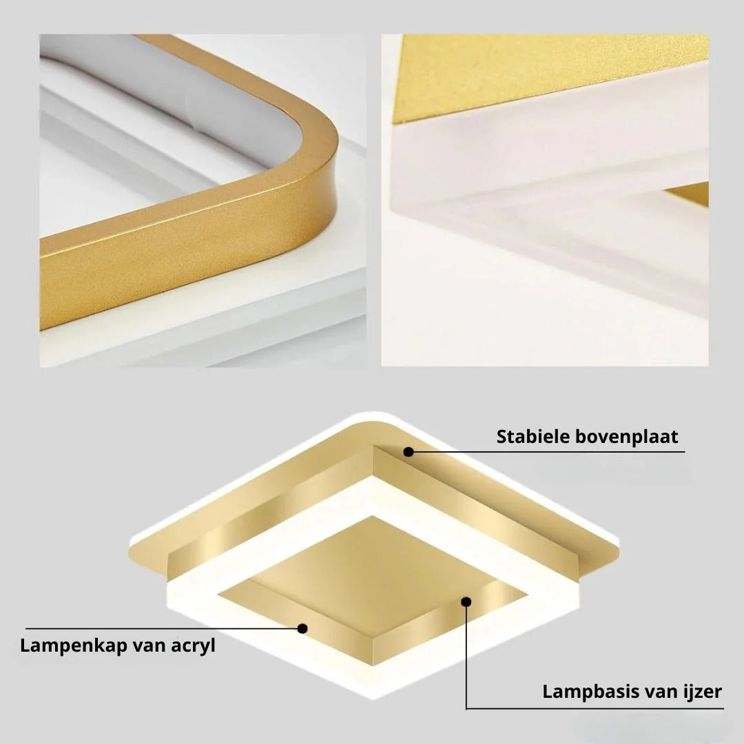 Hedendaagse Vierkante LED Plafondlamp