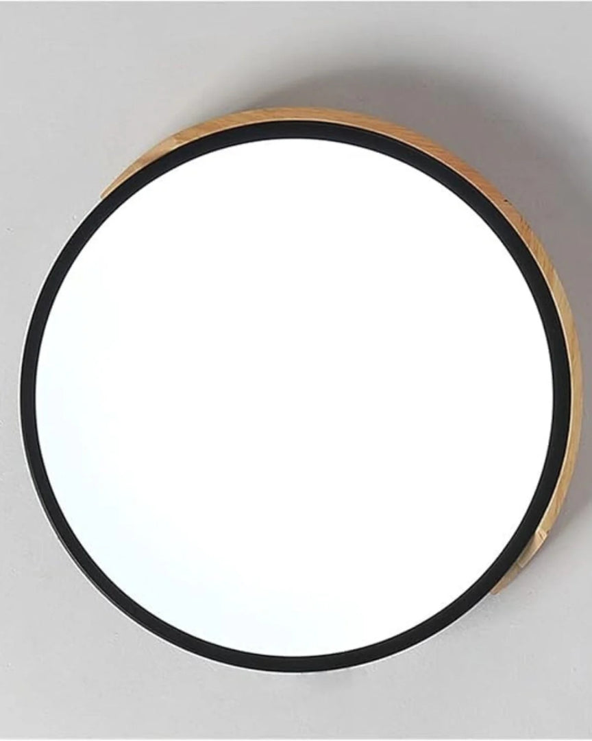Contemporaine houten LED plafondlamp