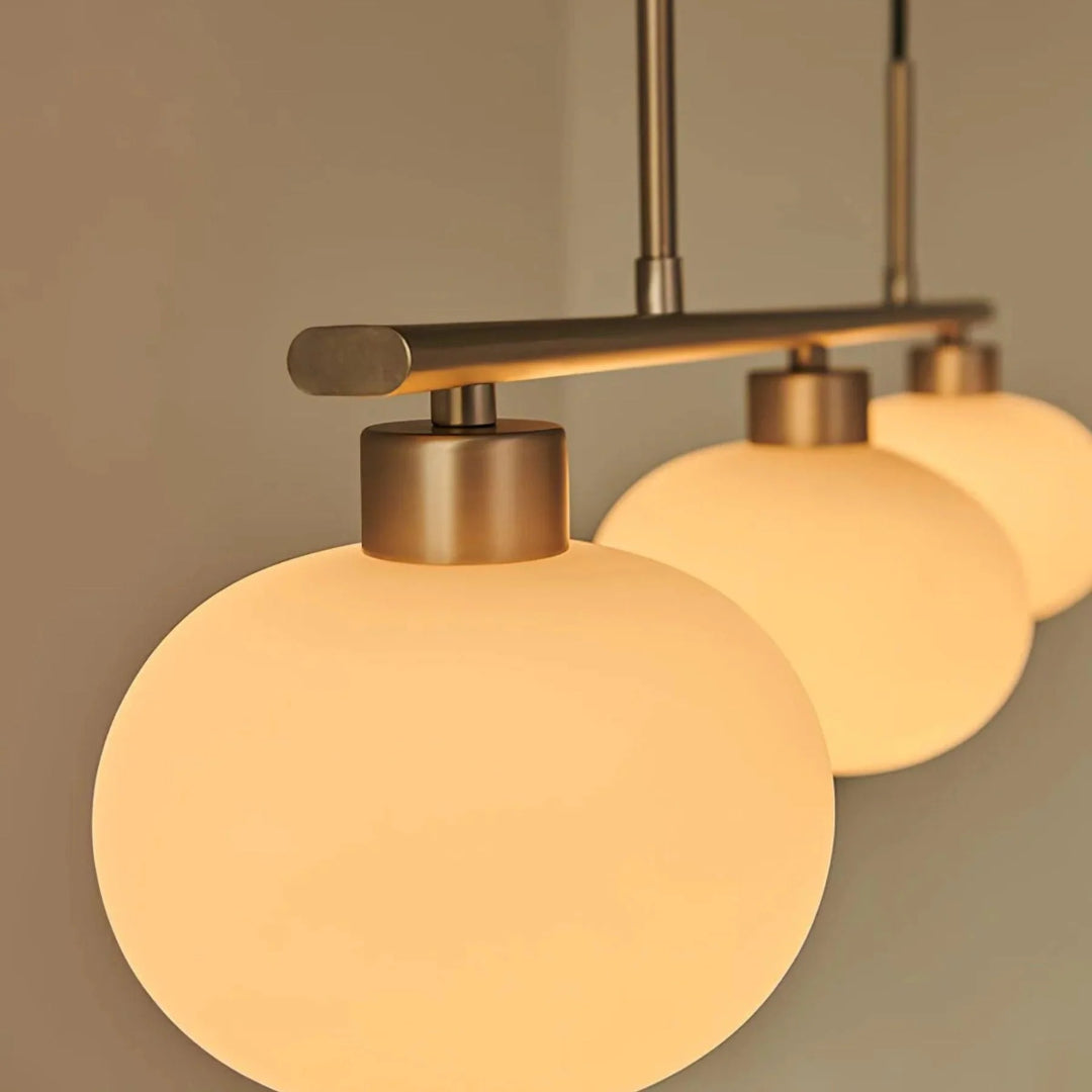 Lineaire Glazen Drievoudige Hanglamp