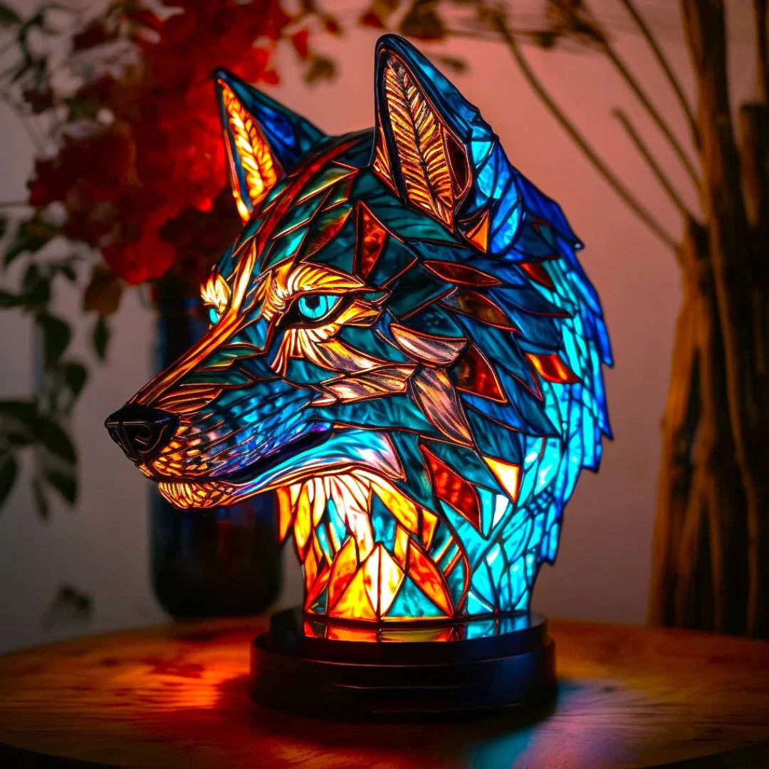 Artistieke glazen decoratieve tafellamp