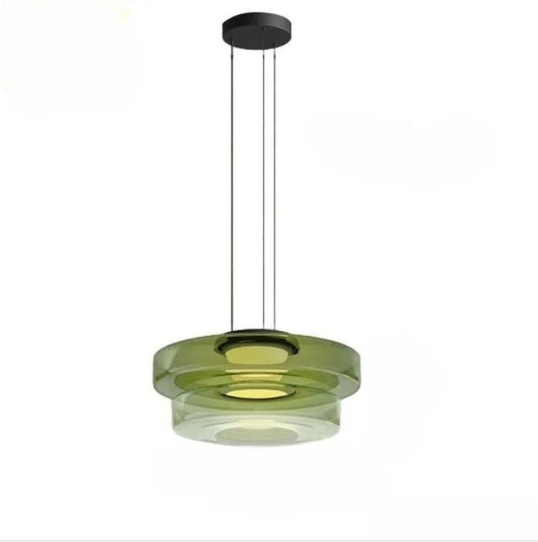 Gelaagde glazen LED hanglamp