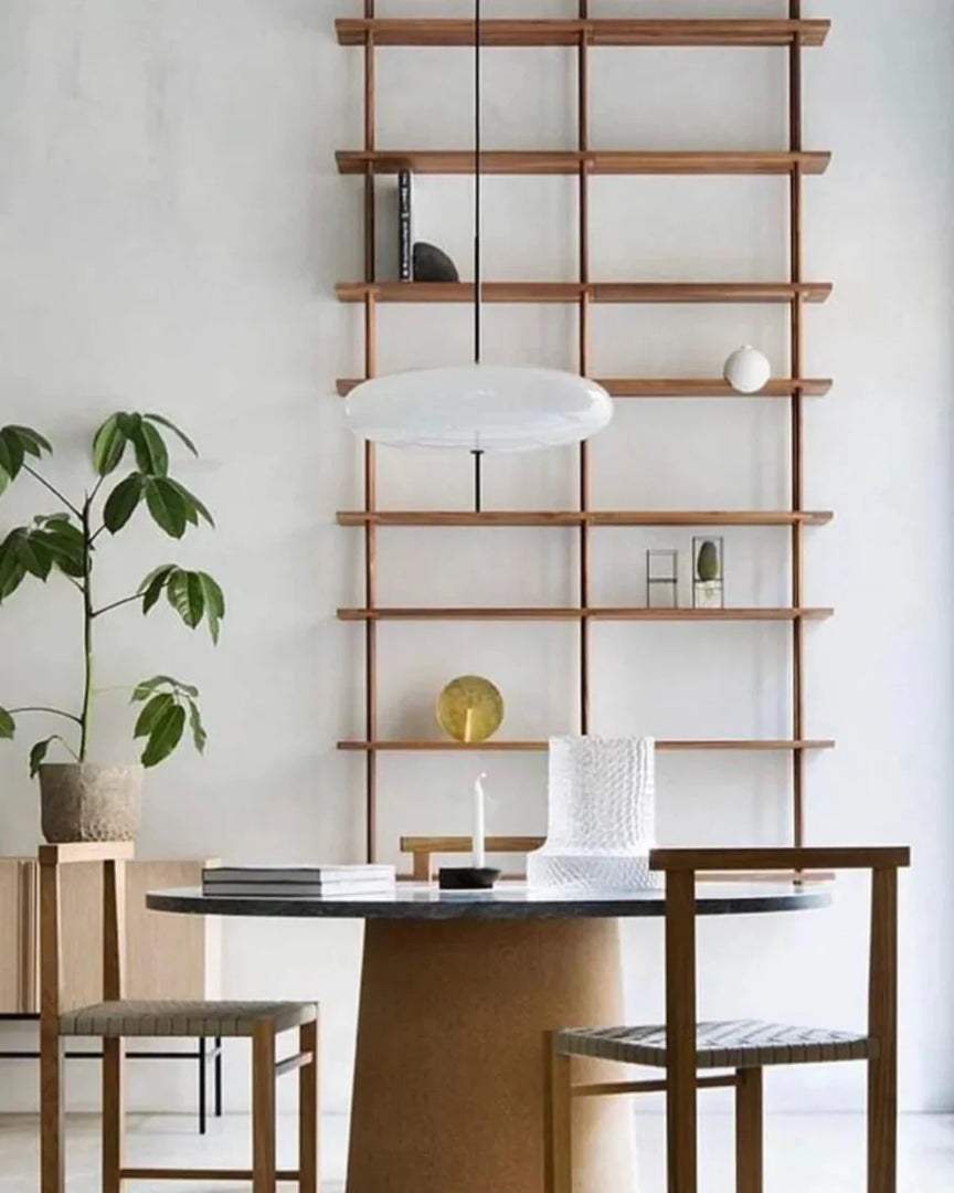 Minimalistische glazen hanglamp