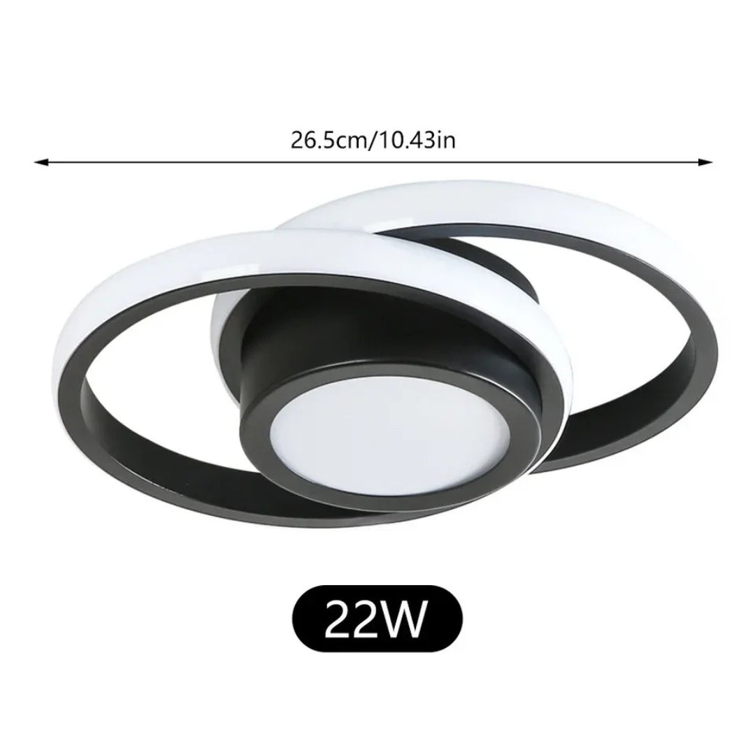 Hedendaagse Dubbele Ring Plafondlamp