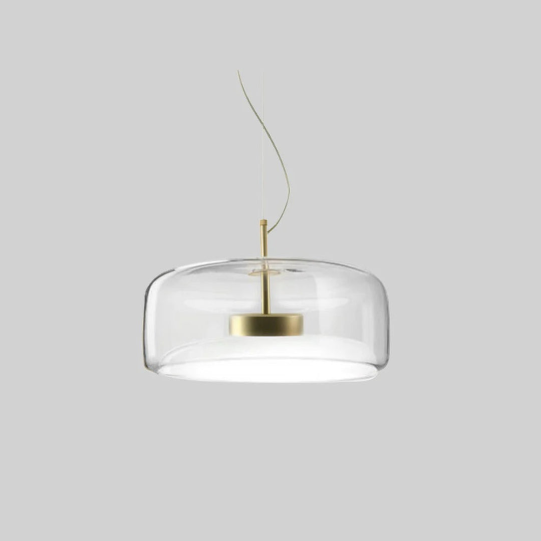 Glazen LED koepel hanglamp