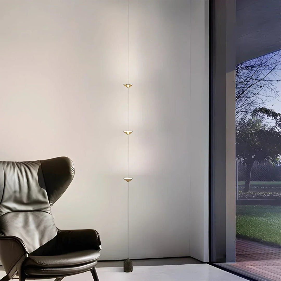 Verticale LED vloerlamp