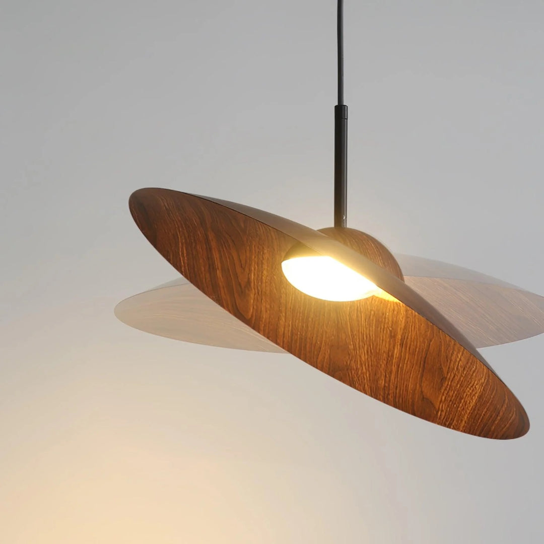 Japandi Houten Hanglamp
