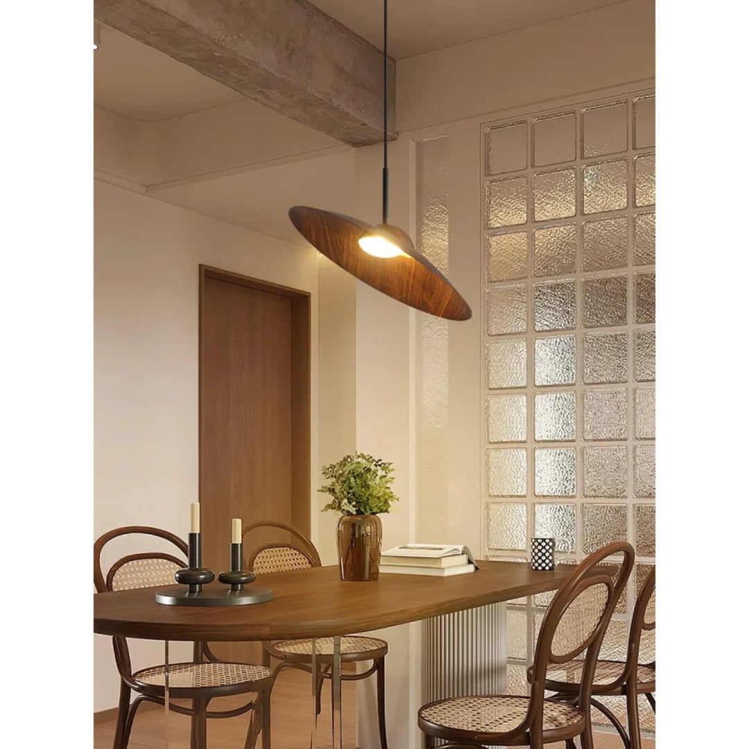 Japandi Houten Hanglamp