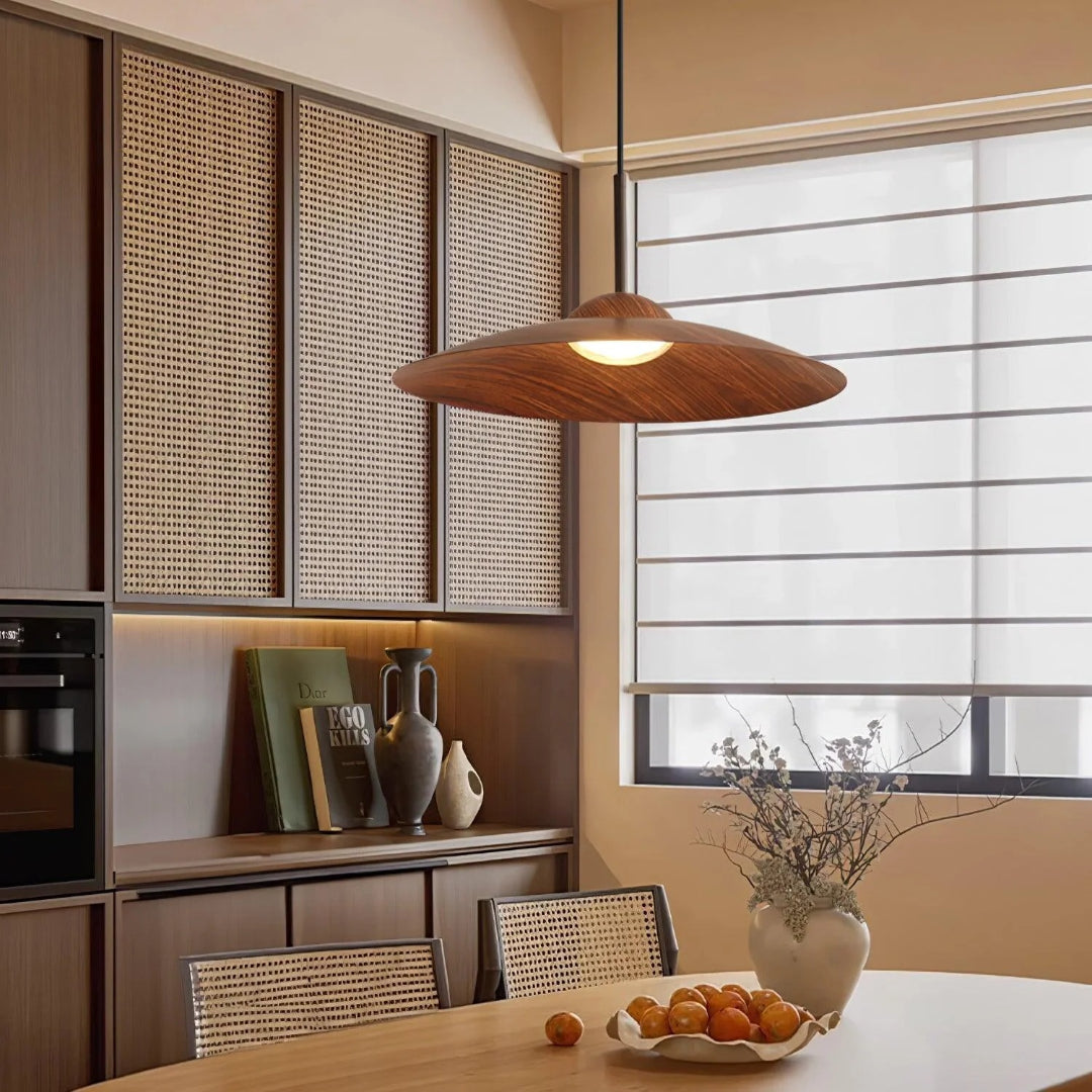 Japandi Houten Hanglamp