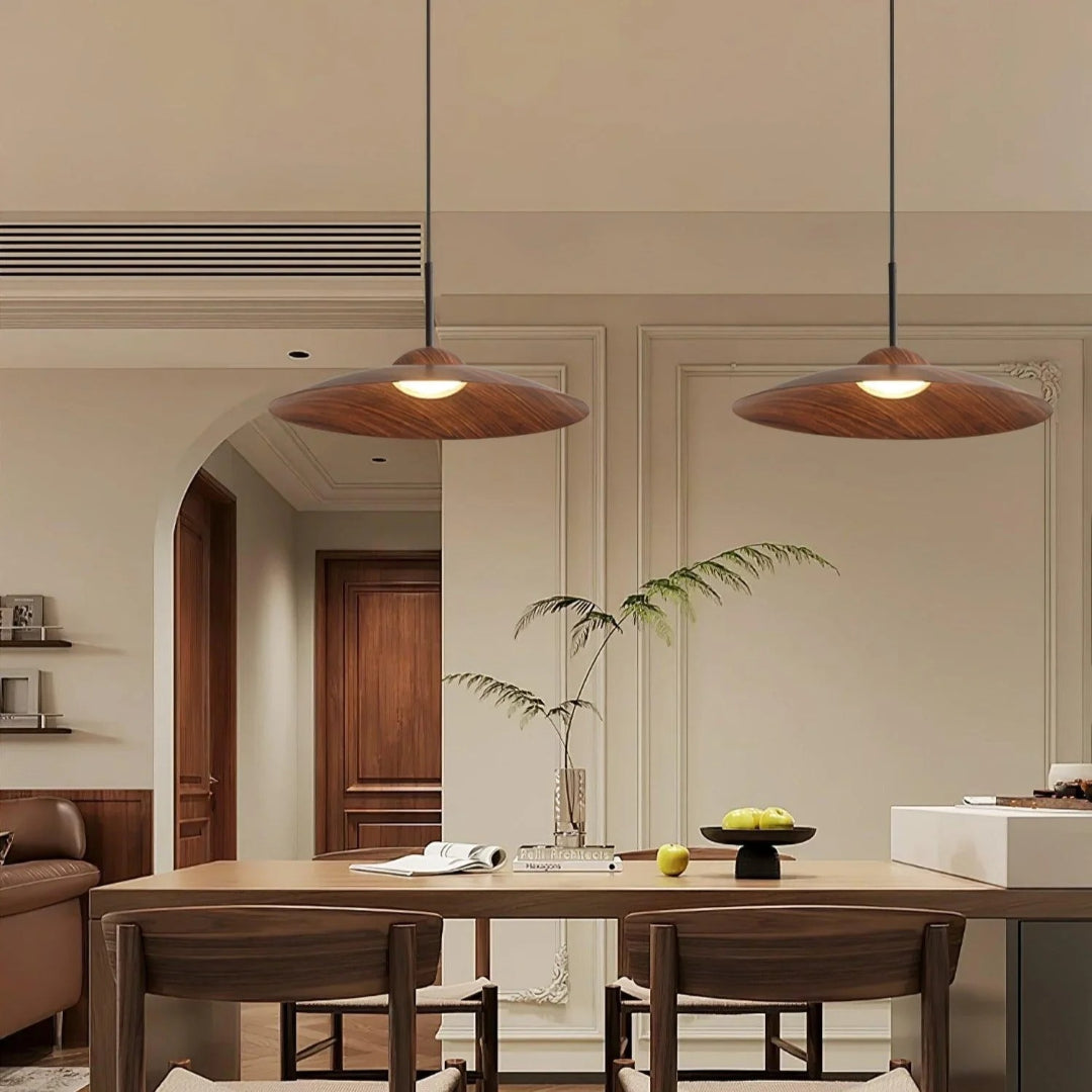 Japandi Houten Hanglamp