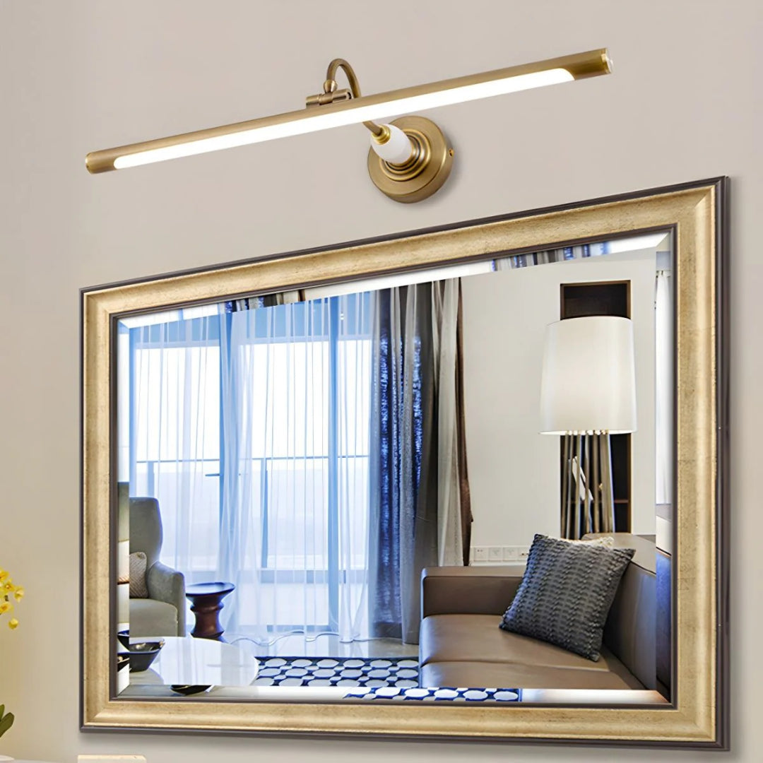 Lineaire Messing Wandlamp