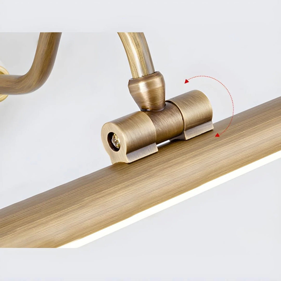 Lineaire Messing Wandlamp