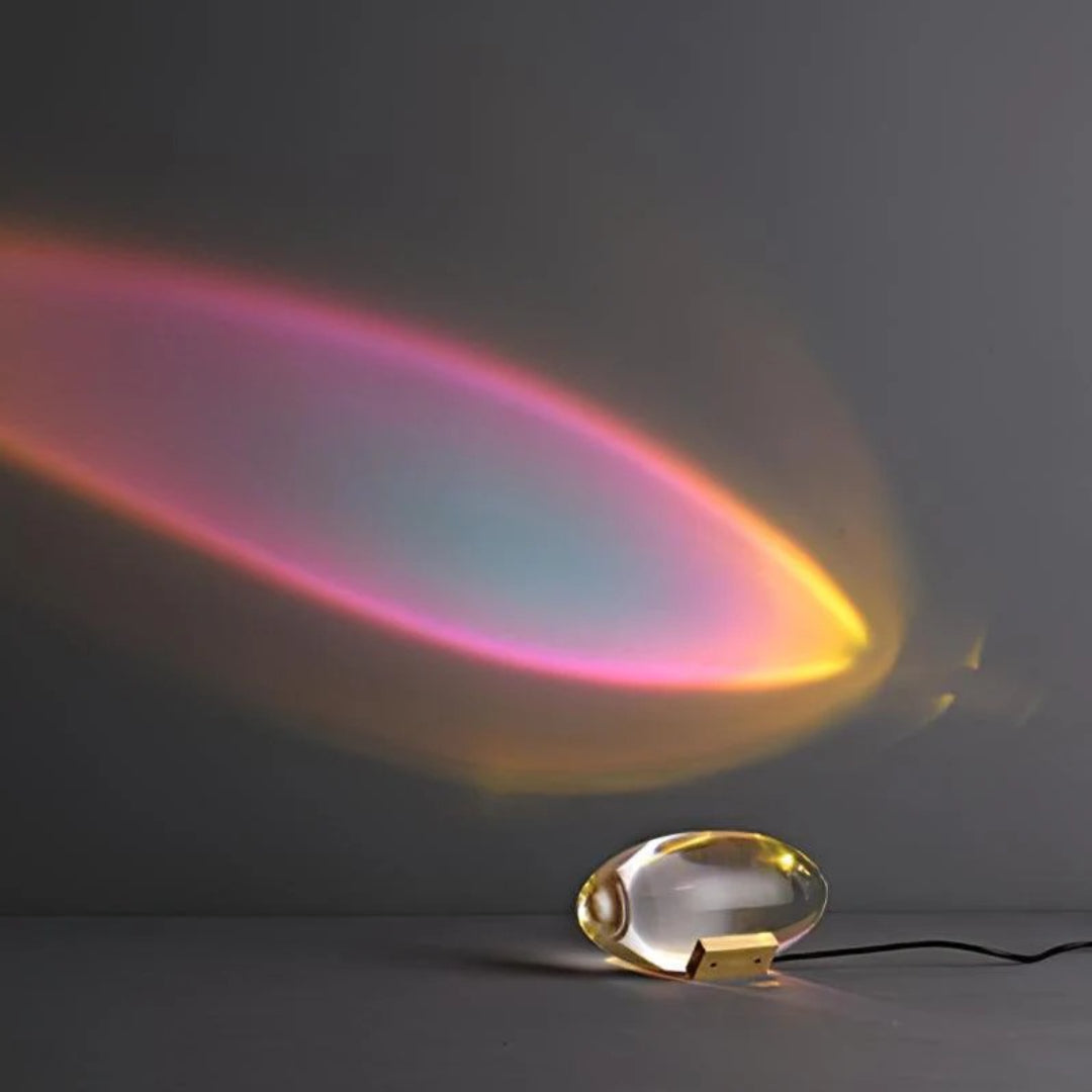 Binnen kristallen LED tafellamp